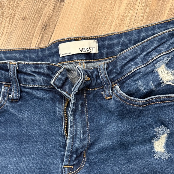 Dark Blue Skinny Jeans for Women - Picture 2 of 4